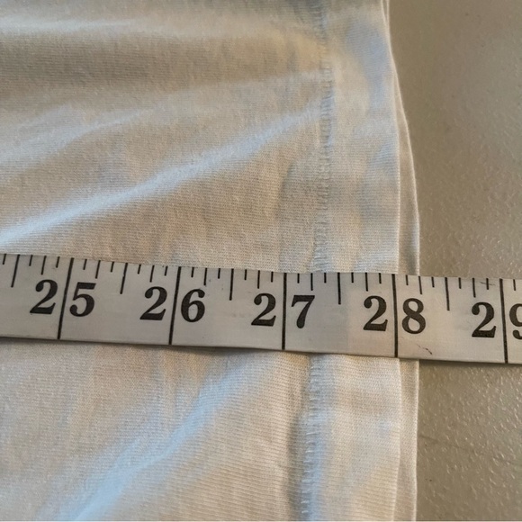 7 For All Mankind Shirt Mens White Short Sleeve 7FAM Graphic Logo Cotton Size L - Picture 8 of 8